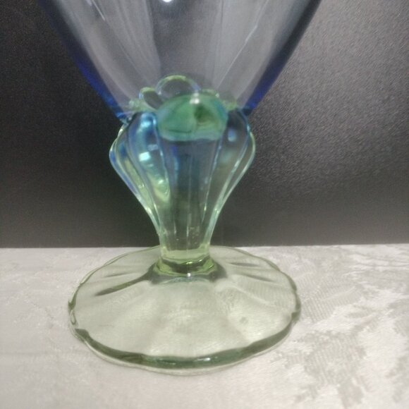Bormioli Rocco Bahia Blue Green Water Goblet Glassware - Picture 10 of 16